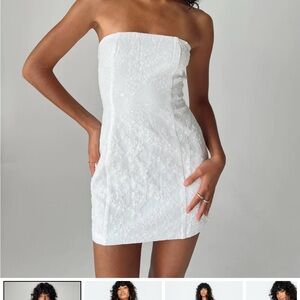 Princess Poly white strapless Anja Mini Dress